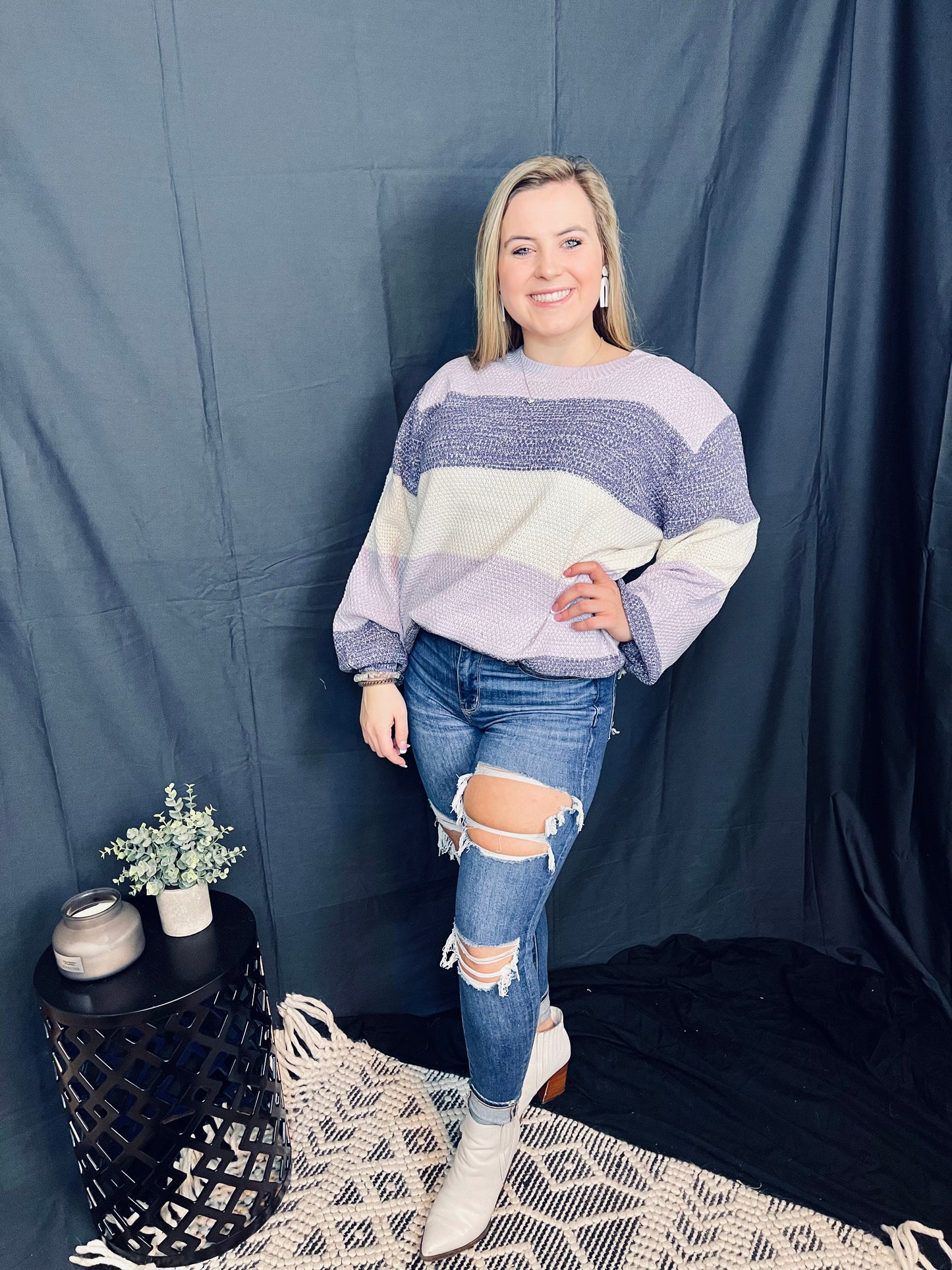 The Lainey Lilac Sweater