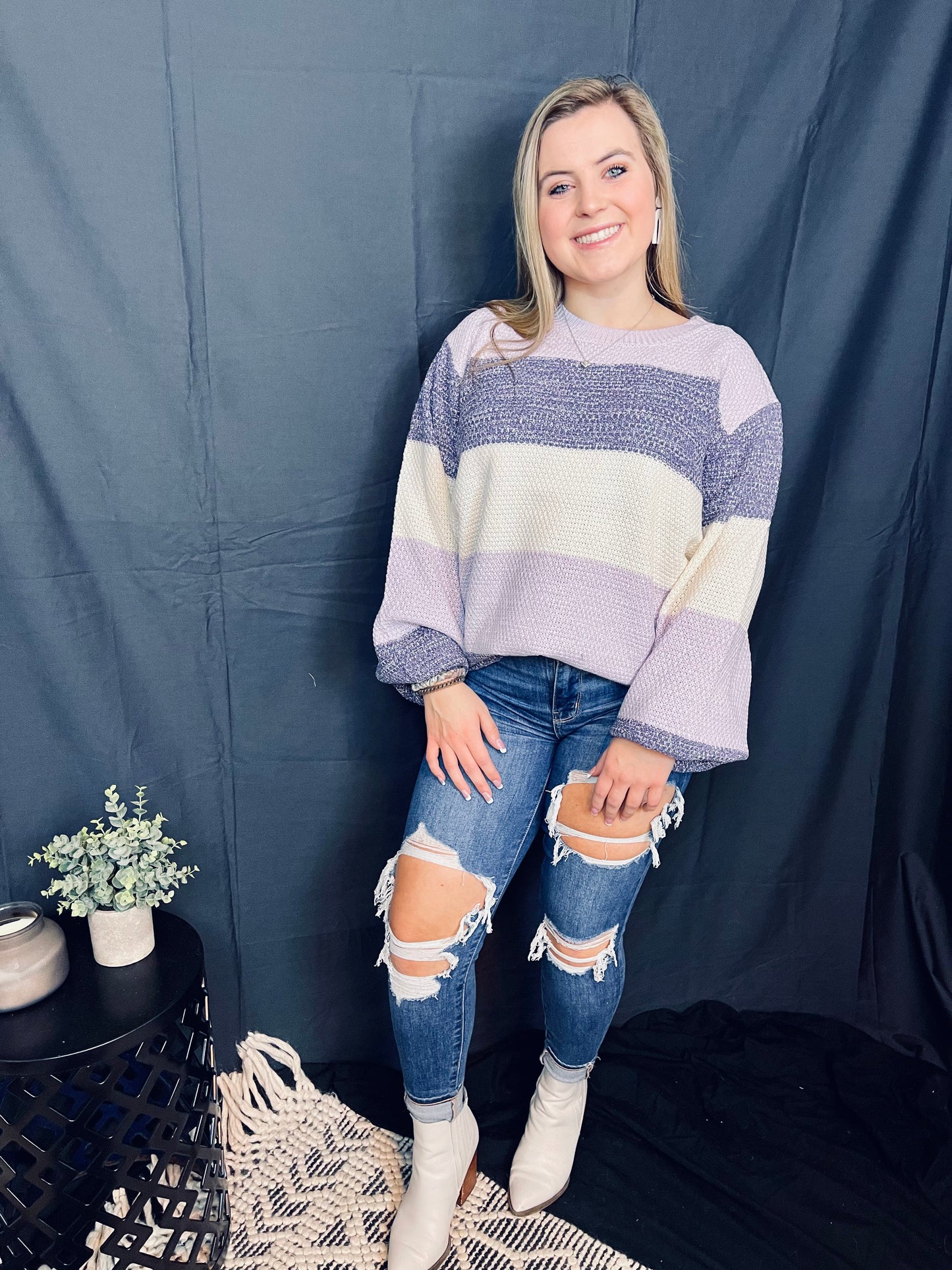 The Lainey Lilac Sweater